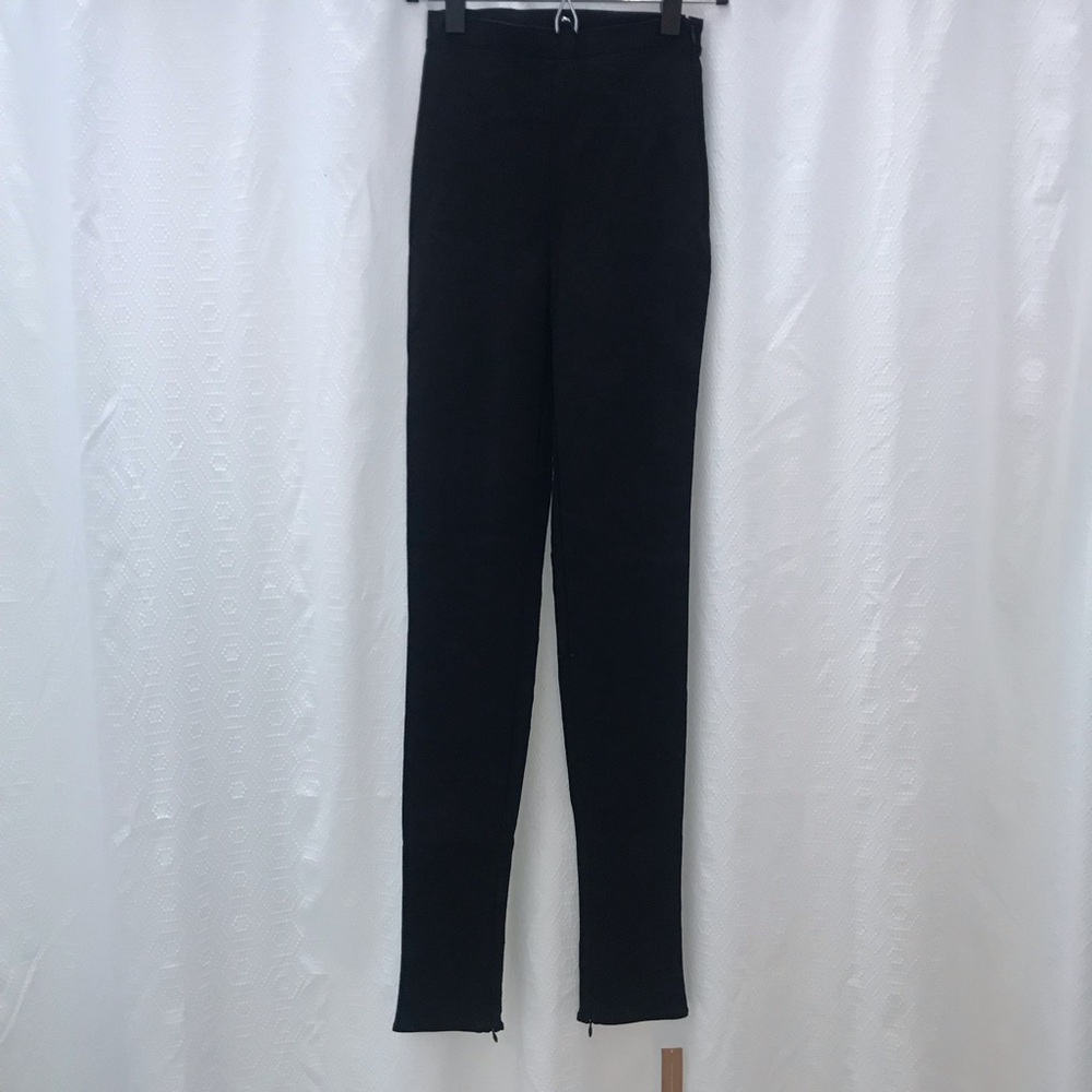 Reformation Black Graham Skinny Pants Size XS